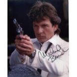 Dempsey & Makepeace. Actor Michael Brandon signed 8x10 action photo from the TV series Dempsey &