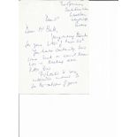 Group Captain William Robert Wills Sandford signed hand written ALS in response to Mr Ball. Attached