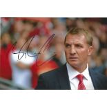 Brendan Rodgers Signed 8x12 Photo. Good Condition. All autographs are genuine hand signed and come