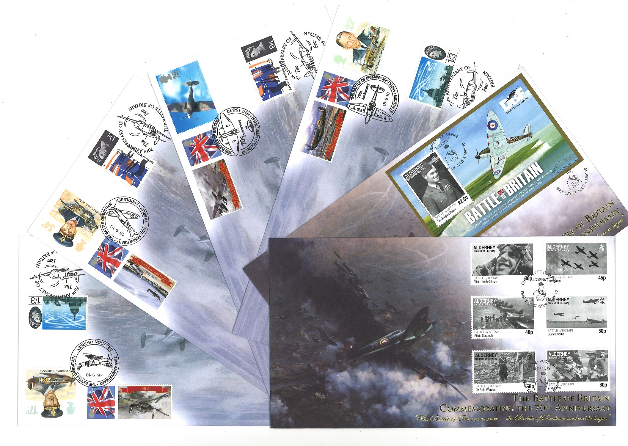 Battle of Britain cover collection. 6 covers. Good Condition. All autographs are genuine hand signed