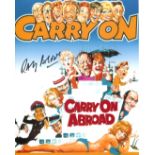 Carry On comedy. Carry On Abroad movie 8x10 photo signed by actor Ray Brooks who starred as the