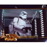 Star Wars. 8x10 inch Star Wars A New Hope movie photo signed by actor Laurie Goode as a