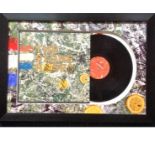 Stone Roses framed Signed record display music photo. Good Condition. All autographs are genuine
