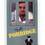 Porridge. 8x10 photo from the BBC comedy series 'Porridge' signed by actor Tony Osoba who played