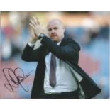 Sean Dyche Signed Burnley 8x10 Photo. Good Condition. All autographs are genuine hand signed and