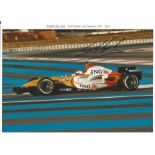 Sebastian Loeb 12 x 8 Renault F1 test run action Motor Racing photo. Good Condition. All