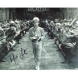 Oliver. 8x10 scene photo from the classic British musical Oliver, signed by lead role actor Mark
