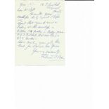 Group Captain Richard Erskine Bain signed hand written ALS dated 7/12/71, in response to Mr Ball,