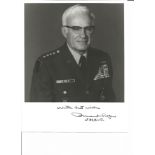 General Bernard B. Rogers signed 10 x 8 b/w photo, United States Army general who served as the 28th