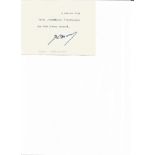 PM France Augustin Alfred Joseph Paul-Boncour signed card. He was a French politician and diplomat