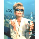 Joanna Lumley. 8x10 photo from the classic BBC comedy series Absolutely Fabulous signed by actress