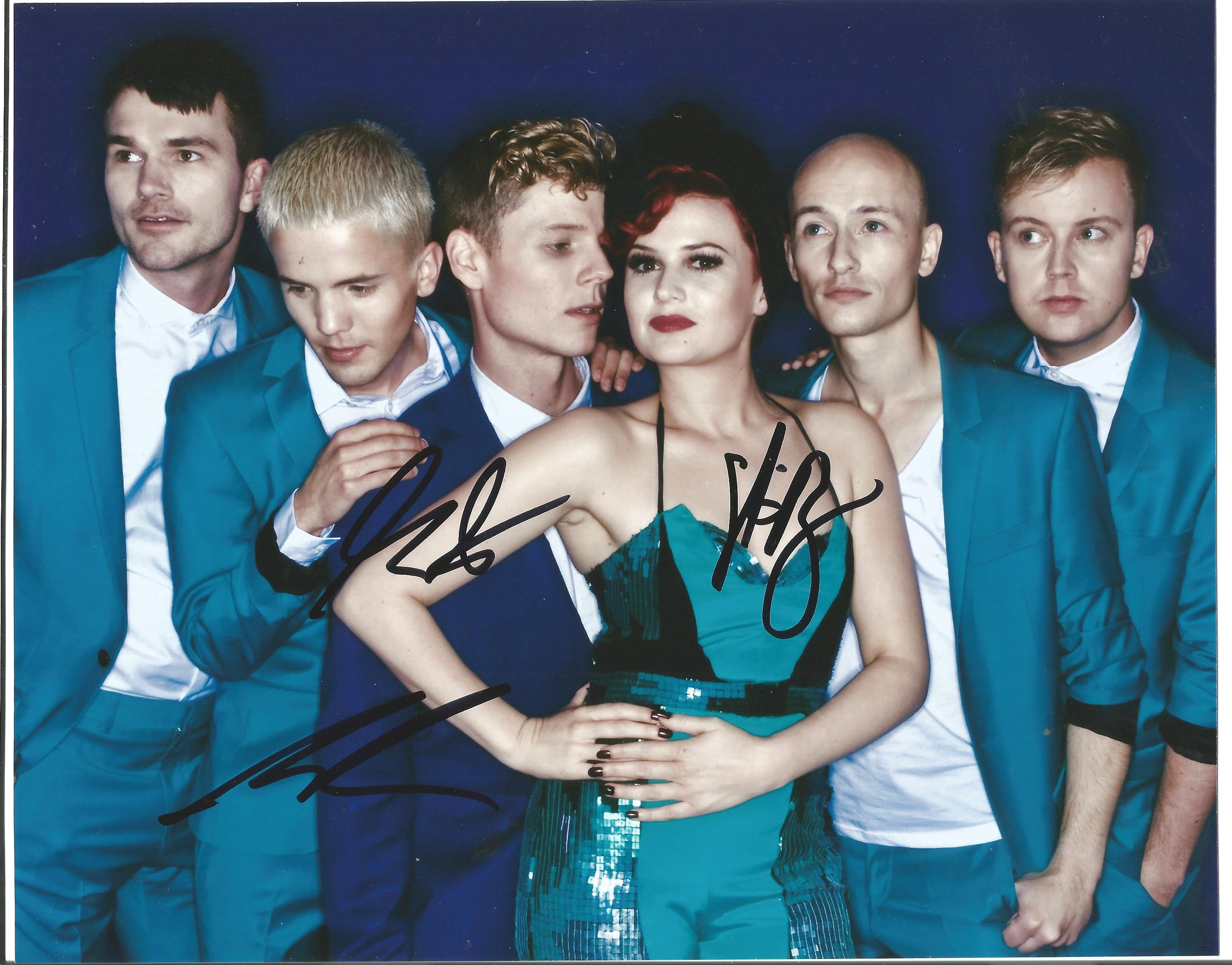 Alphabeat Music Signed 8x10 Photo. Good Condition. All autographs are genuine hand signed and come