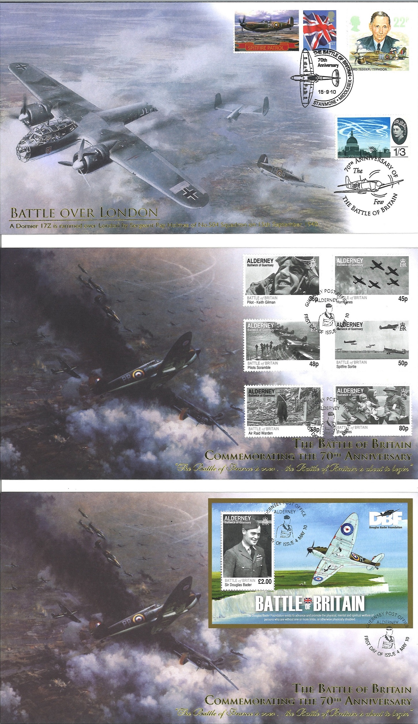 Battle of Britain cover collection. 6 covers. Good Condition. All autographs are genuine hand signed - Image 3 of 3