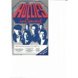 Bobby Elliott, Ray Stiles and one other signed The Hollies in Concert flyer. Good Condition. All