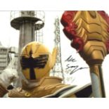 Power Rangers. 8x10 Yellow Power Ranger photo signed by actor Nic Sampson from the hugely popular TV