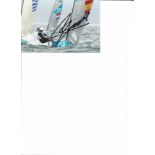 Rafael Trujillo signed 6x4 colour photo. Spanish Olympic silver medal winner in Mens sailing Finn