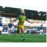 Charlie Austin Signed West Bromwich Albion 8x10 Photo. Good Condition. All autographs are genuine
