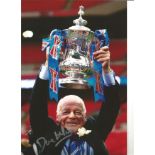 Dave Whelan Wigan Signed 12 x 8 inch football photo. Supplied from stock of www.sportsignings.com