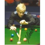 Neil Robertson Snooker signed 10x8 action shot colour photo. Supplied from stock of www.