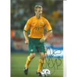 Vince Grella Australia Signed 12 x 8 inch football photo. Supplied from stock of www.sportsignings.