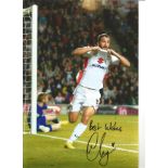 Will Grigg Wimbledon Signed 10 x 8 inch football photo. Supplied from stock of www.sportsignings.com