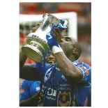 Sol Campbell Portsmouth Signed 12 x 8 inch football photo. Supplied from stock of www.
