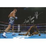 Tony Bellew Signed 12 x 8 inch boxing colour photo. Supplied from stock of www.sportsignings.com the