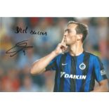 Tom De Sutter Brugge signed 12 x 8 colour football photo. Supplied from stock of www.sportsignings.