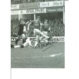 Mark Ward 10x8 Signed B/W Football Photo Pictured In Action For West Ham United. Supplied from stock