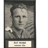 Football Autograph Pat Ward Leicester City Magazine Photograph & Bio Sheet. Supplied from stock of