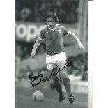 Bob Latchford Everton Signed 12 x 8 inch football photo. Supplied from stock of www.sportsignings.