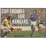 Football Autograph Gordon Smith Signed Magazine Photograph Glasgow Rangers. Supplied from stock of