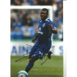 Yakubu Everton Signed 12 x 8 inch football photo. Supplied from stock of www.sportsignings.com the