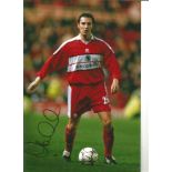 Noel Whelan 12x8 Signed Colour Football Photo Pictured In Action For Middlesbrough. Supplied from