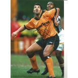 Don Goodman Wolves Signed 10 x 8 inch football photo. Supplied from stock of www.sportsignings.com