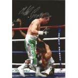 Michael Gomez Boxing signed 12x8 colour photo pictured in action. Supplied from stock of www.