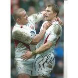 Graham Rowntree England 12 x 8 signed rugby photo. Supplied from stock of www.sportsignings.com