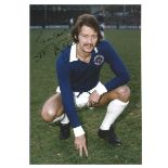 Frank Worthington Leicester City Signed 12 x 8 inch football photo. Supplied from stock of www.