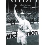 Allan Clarke Leeds United Signed 16 x 12 inch football photo. Supplied from stock of www.