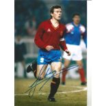 Emilio Butragueno Spain Signed 12 x 8 inch football photo. Supplied from stock of www.