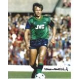John Hollins signed 10x8 colour football photo pictured in action for Arsenal. Supplied from stock