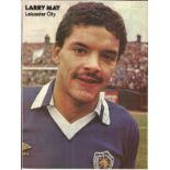 Football Autograph Larry May Leicester City Signed Magazine Photograph. Supplied from stock of www.