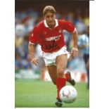 Nigel Jemson 12x8 Signed Colour Football Photo Pictured Playing For Nottingham Forest. Supplied from