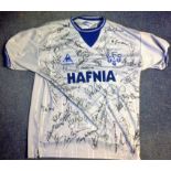 Everton Legends signed shirt. Supplied from stock of www.sportsignings.com the in person Sport