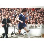 Duncan McKenzie Everton Signed 12 x 8 inch football photo. Supplied from stock of www.