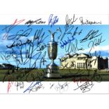 B Golf Open multi Signed 16 x 12 inch golf colour photo. Supplied from stock of www.sportsignings.