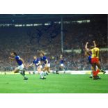 Graeme Sharpe 85 Final Everton Signed 16 x 12 inch football photo. Supplied from stock of www.
