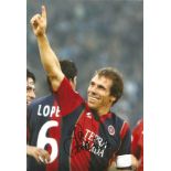 Gianfranco Zola Cagliari signed 12 x 8 colour football photo. Supplied from stock of www.