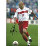 Hasan Sas Turkey 12 x 8 signed colour photo. Supplied from stock of www.sportsignings.com the in