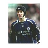 Petr Cech Chelsea Signed 10 x 8 inch football photo. Supplied from stock of www.sportsignings.com